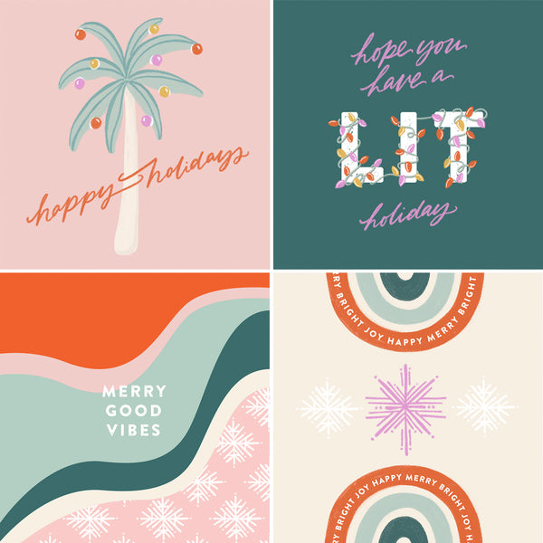 Sending Warm Wishes - Printable Holiday Cards