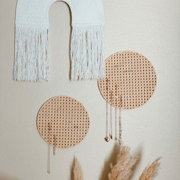 DIY Rattan Jewelry Organizer