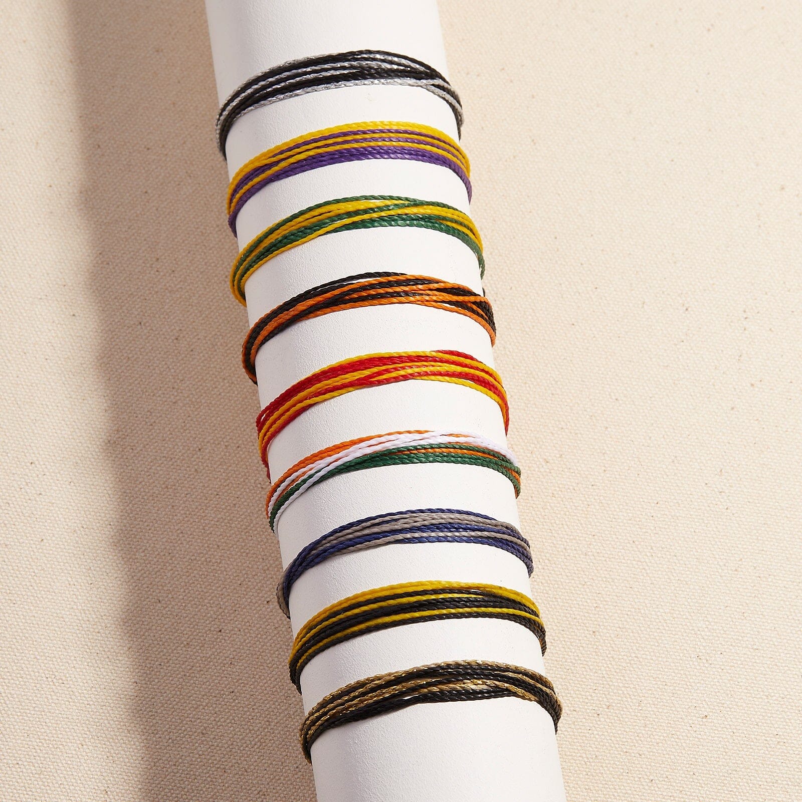 Green, Orange & White Bracelet