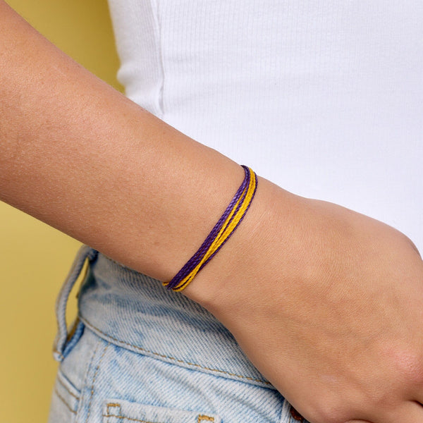 Purple & Yellow Bracelet