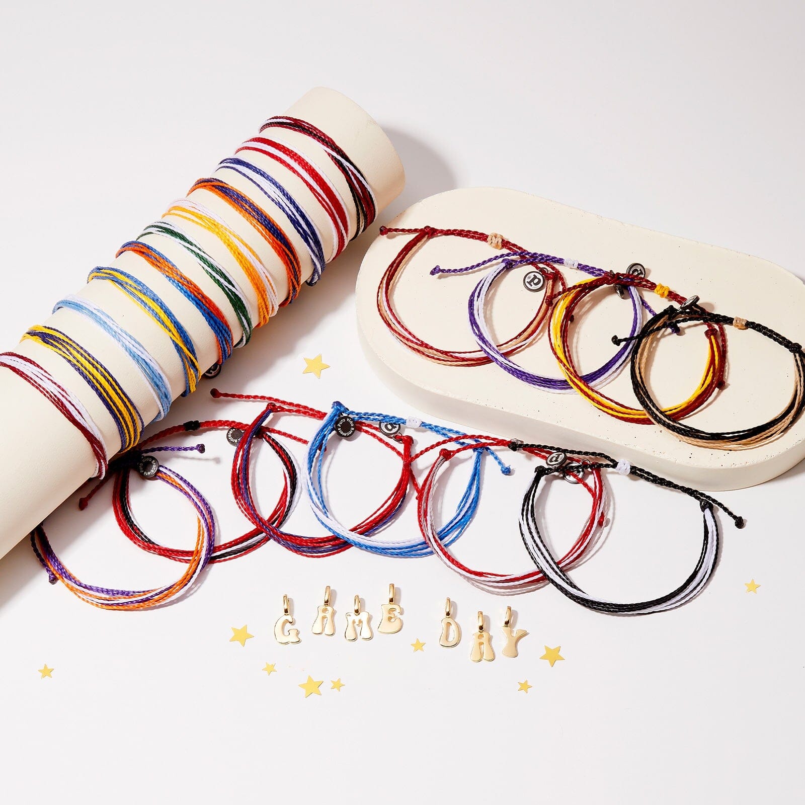 Maroon, Black & White Bracelet