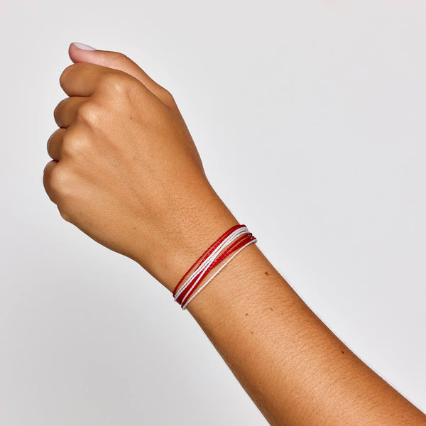 Red & White Bracelet