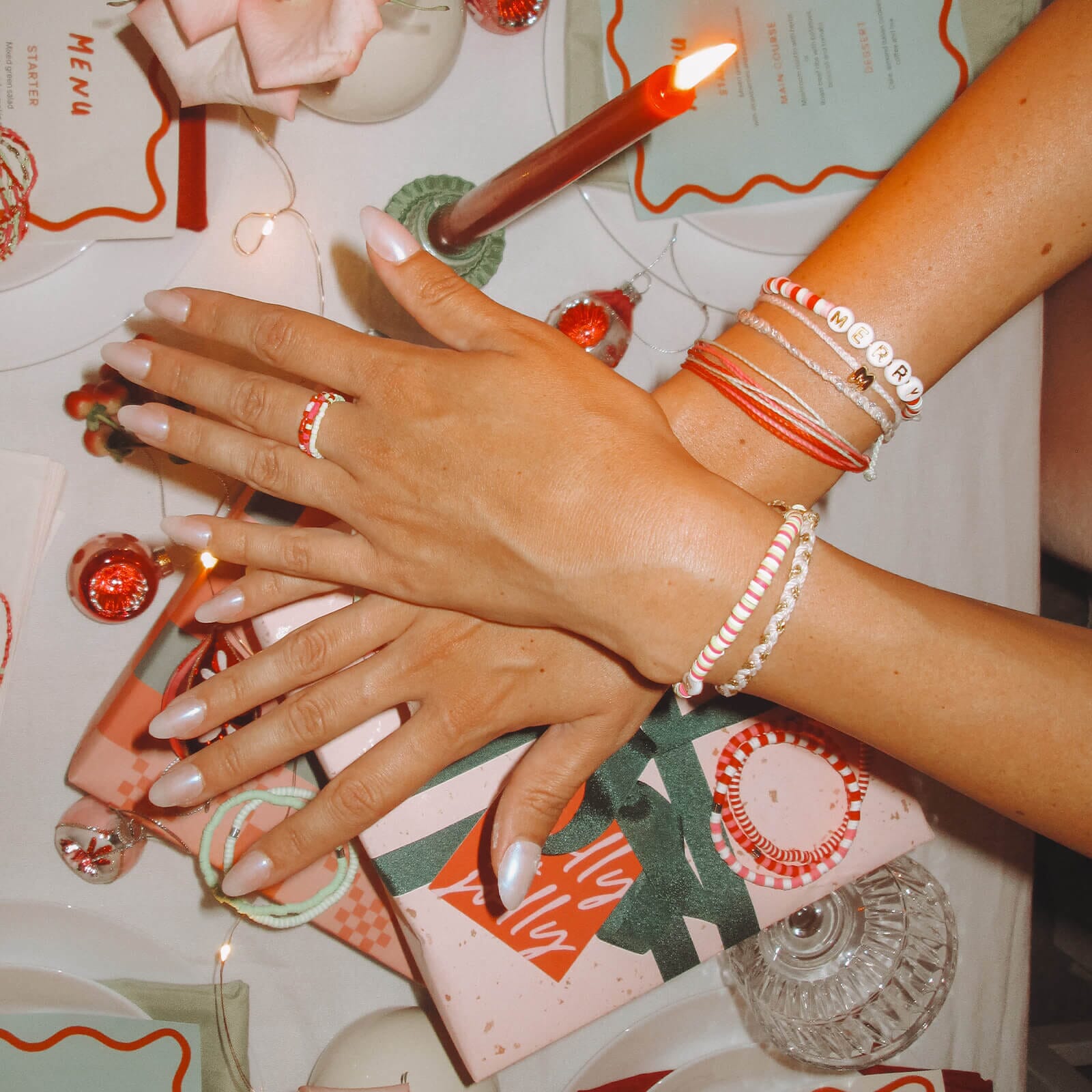 Snowfall Mini Braided Bracelet