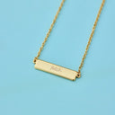 Engravable Bar Necklace