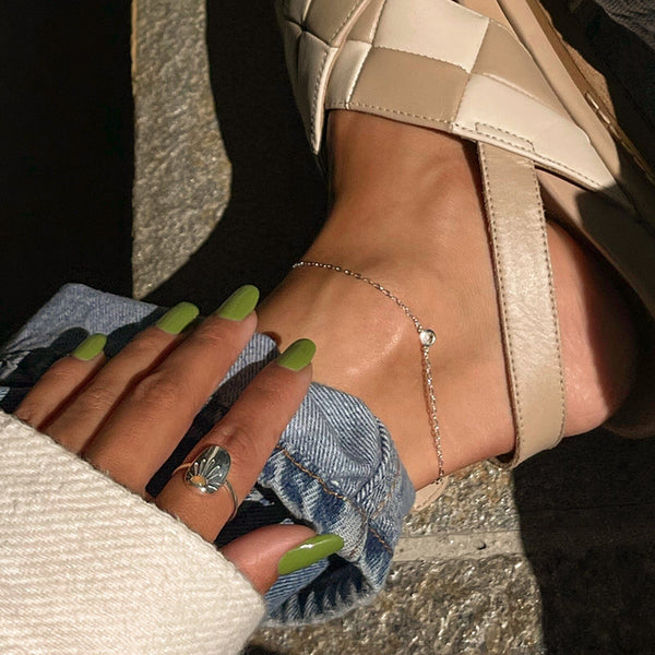 Shimmering Chain Anklet