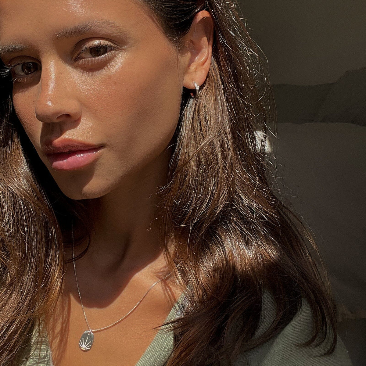 Sunshine Tag Chain Necklace