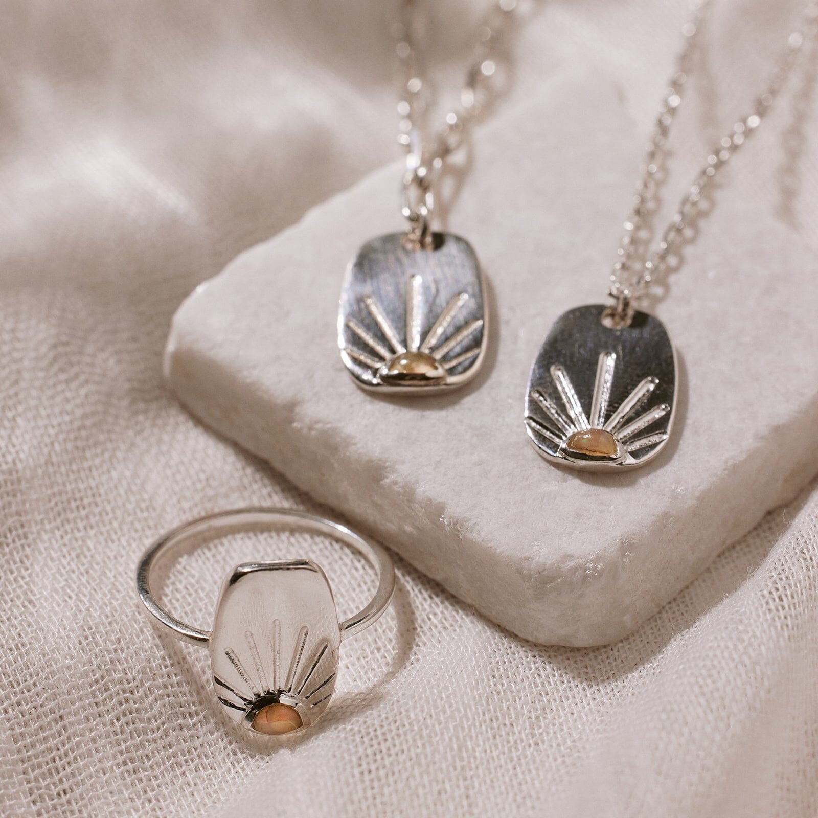 Sunshine Tag Chain Necklace