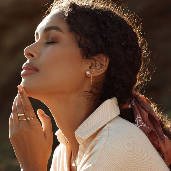 Herkimer Stud Earrings