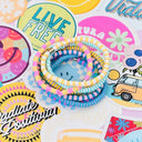 Vacation Vibes Bright Stretch Bracelet Set of 8