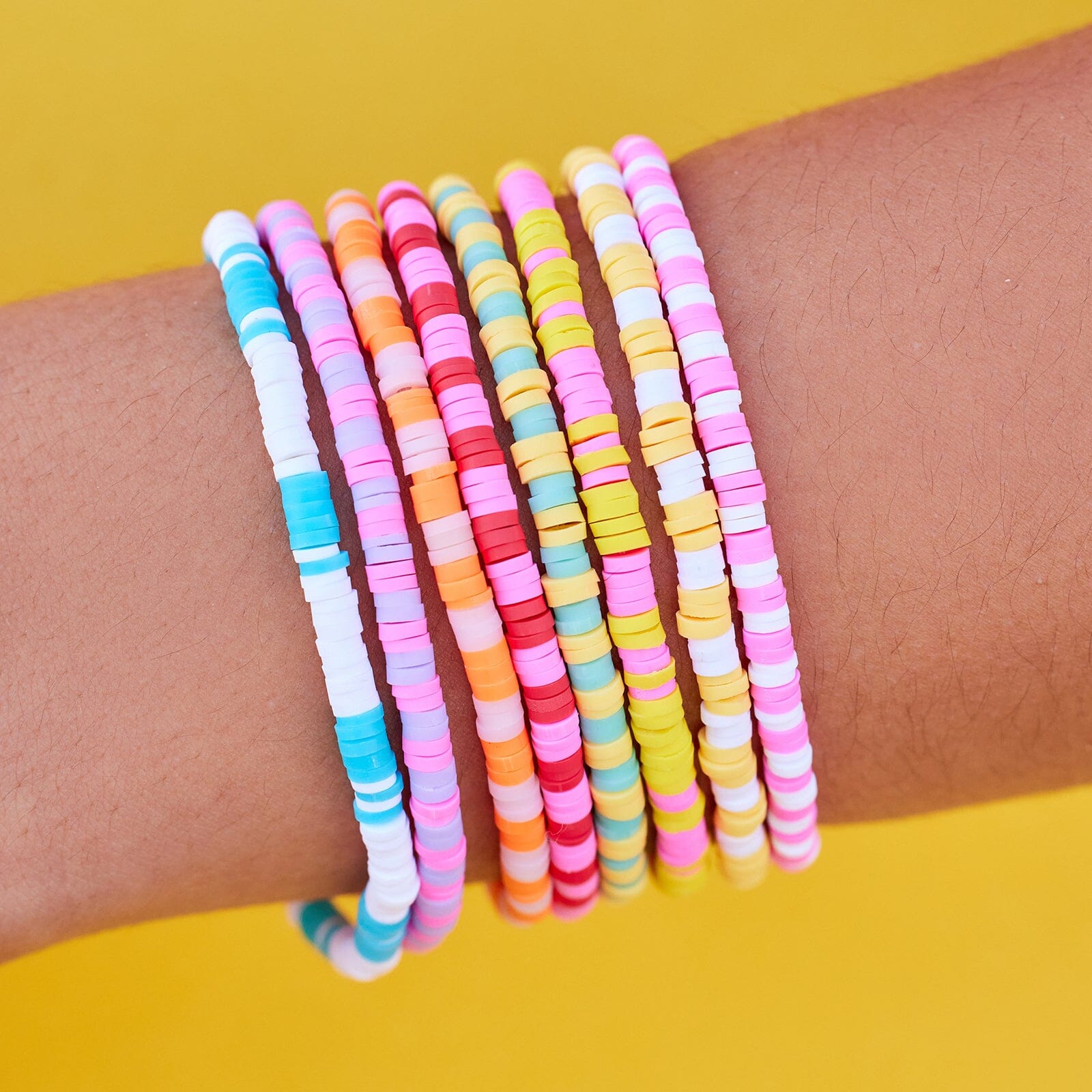 Vacation Vibes Stretch Bracelet Set of 8