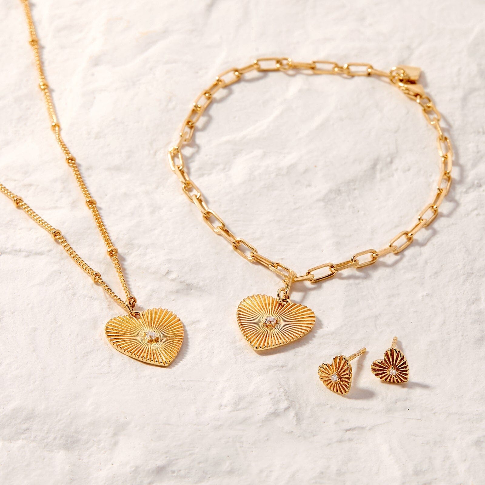 Sunburst Heart Necklace