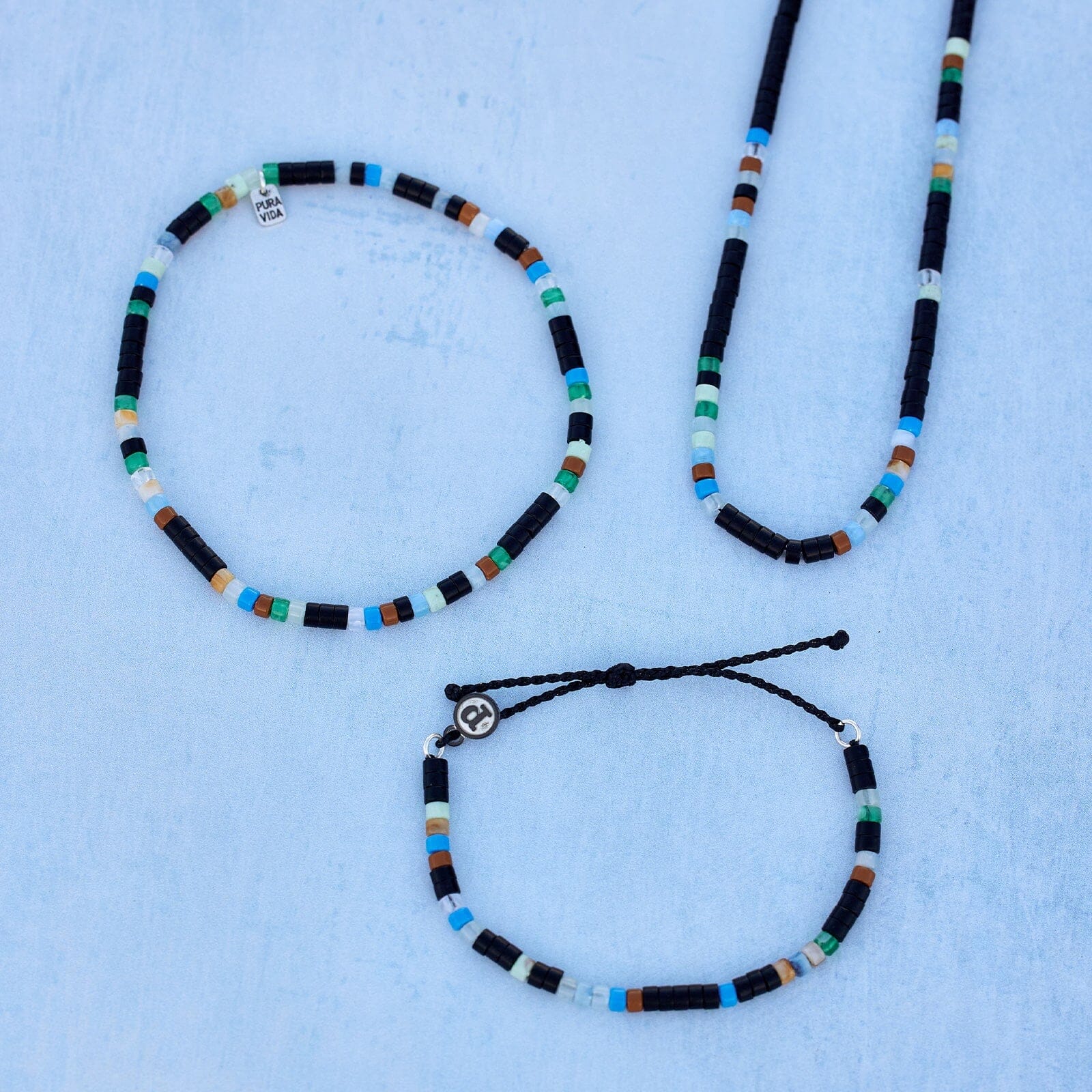 Men's Mixed Seed Bead Necklace