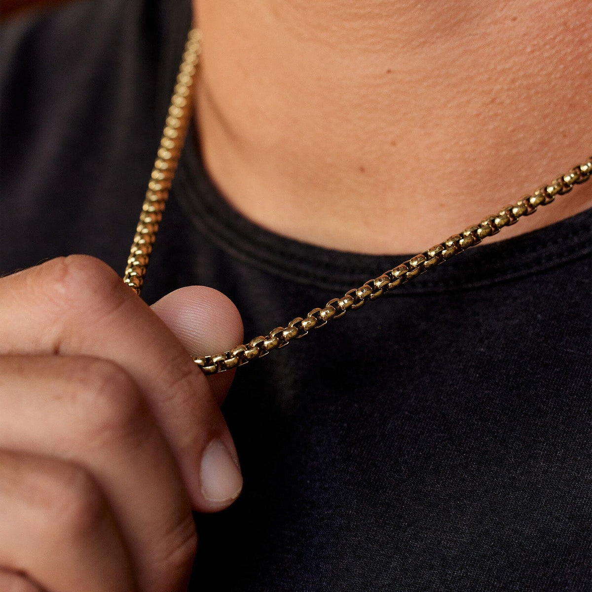 Men's Rolo Chain Necklace