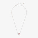 Stone & Enamel Heart Pendant Necklace