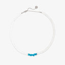 Puka Shell & Turquoise Chip Choker