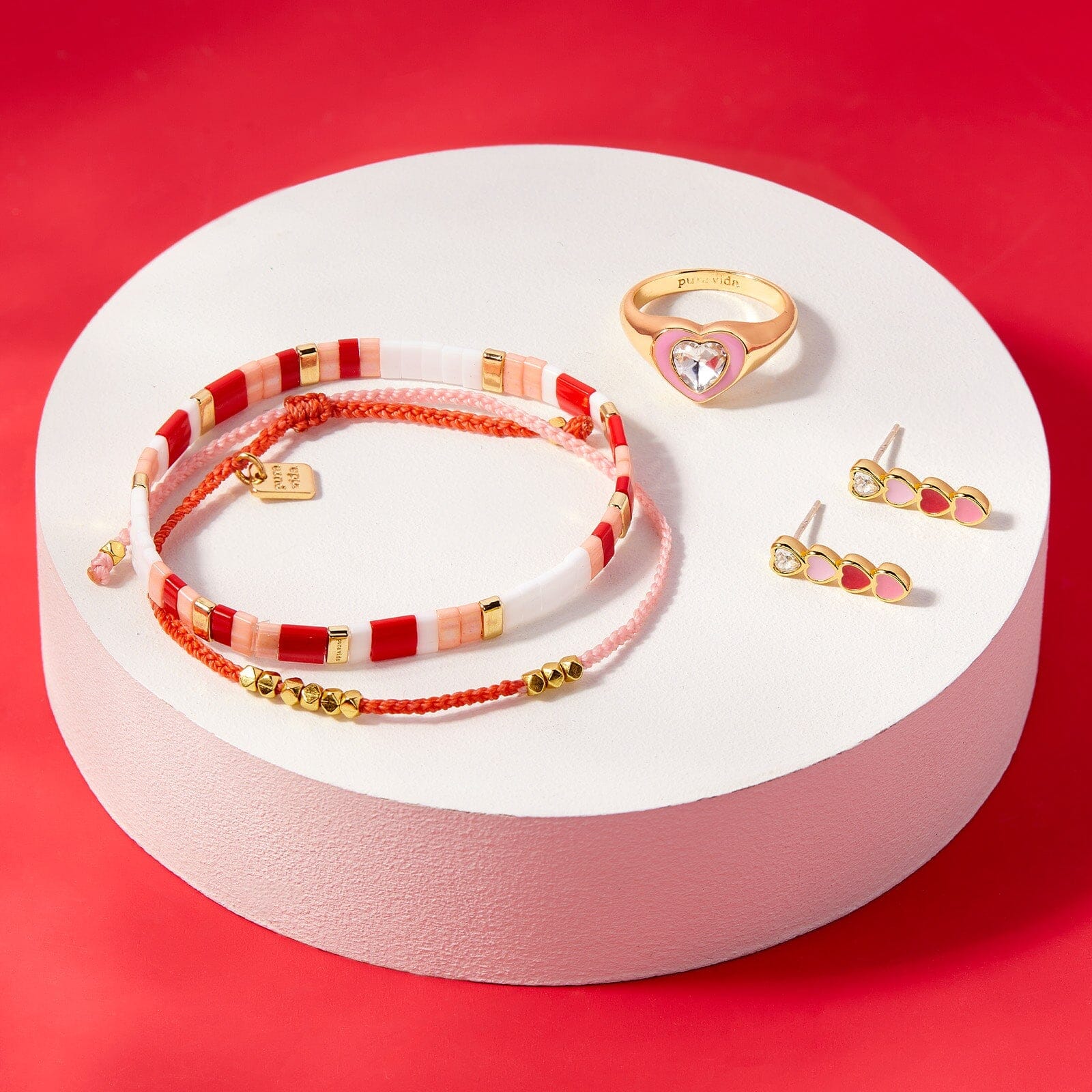 Cuteness Tile Bead Stretch Bracelet