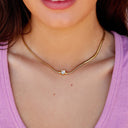 Rhinestone Heart Choker