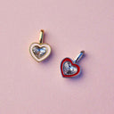 Harper Stone & Enamel Heart Charm