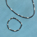 Men's Faceted Pyrite Stretch Bracelet