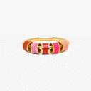 Enamel Bead Fidget Ring