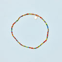 Rainbow Bead Stretch Anklet