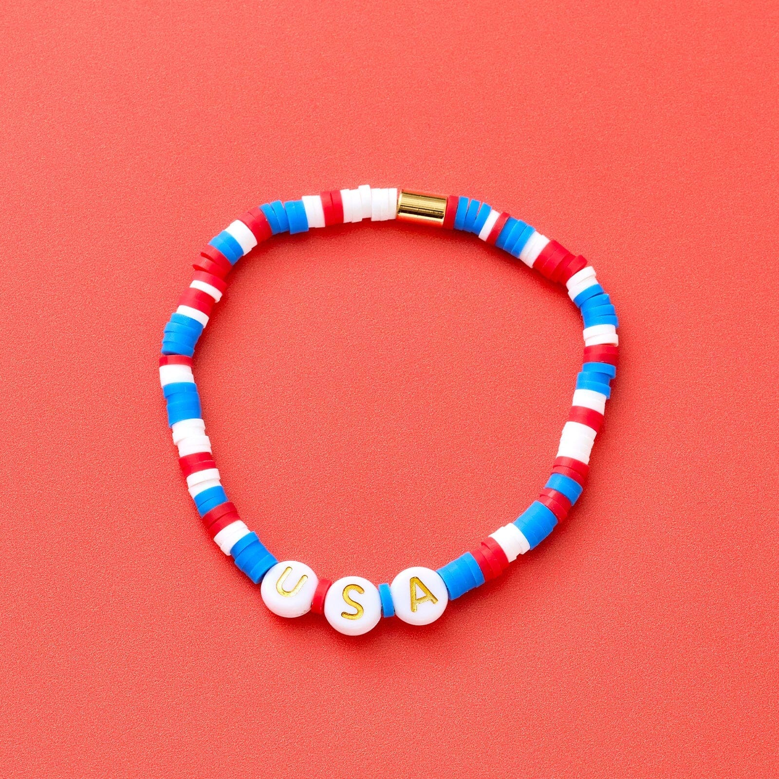 USA Disc Stretch Bracelet