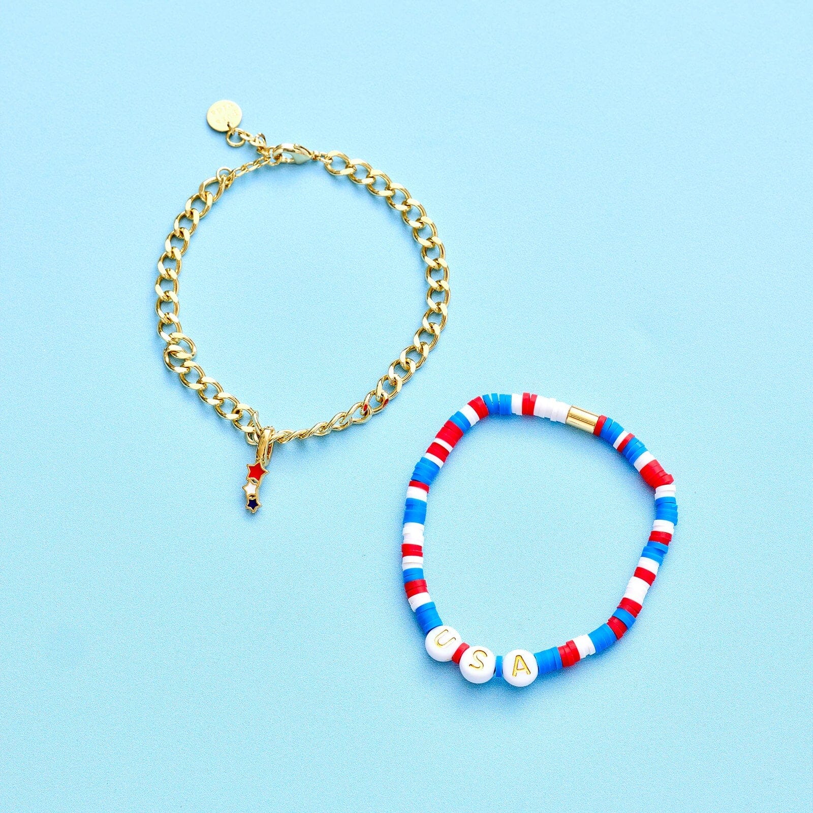 USA Disc Stretch Bracelet