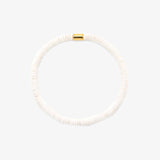 White Seascape Stretch Bracelet