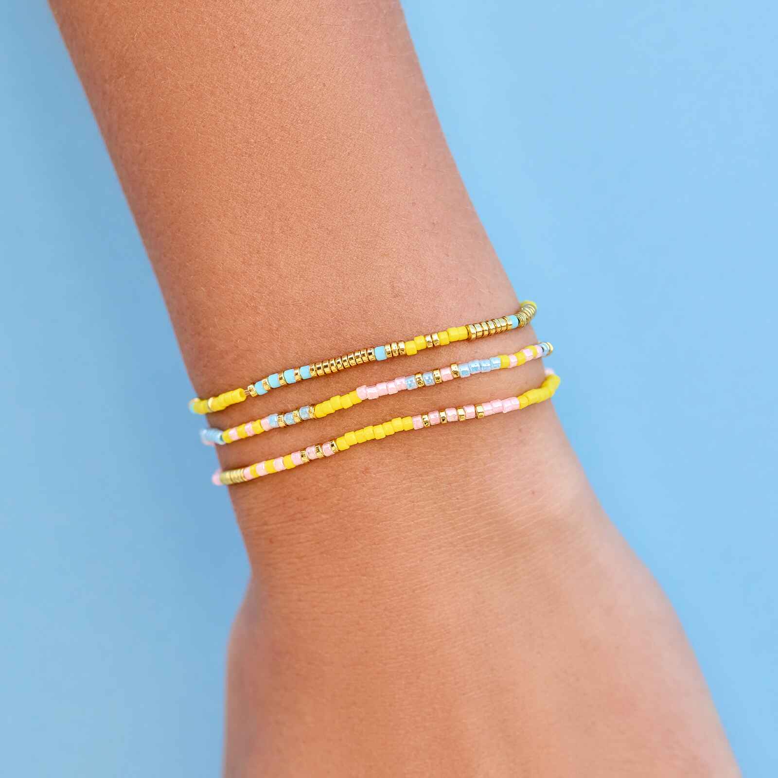 Sunset Beach Stretch Bracelet Set of 3