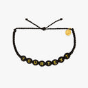 Black Alphabet Bead Bracelet