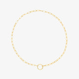 Harper Round Charm Chain Necklace