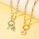 Harper Round Charm Chain Necklace
