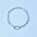 Harper Oval Charm Chain Bracelet