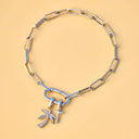 Harper Oval Charm Chain Bracelet