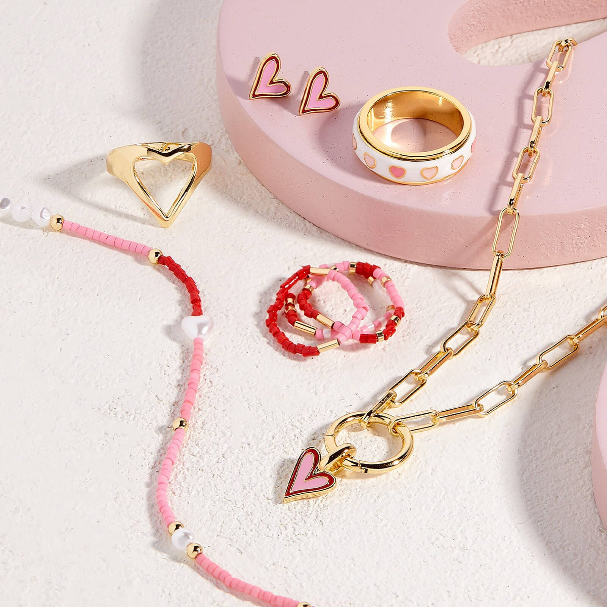 Harper Abstract Heart Charm