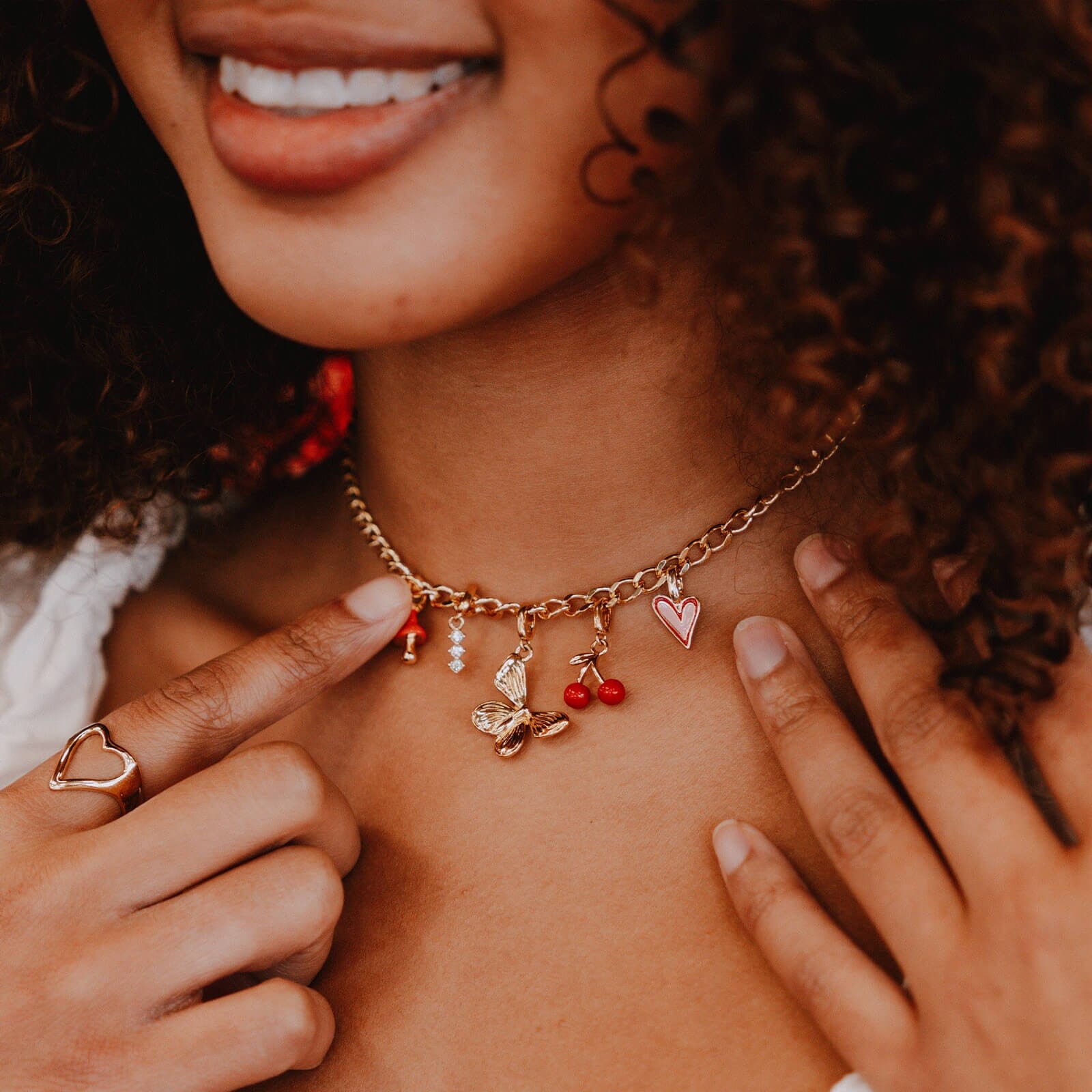 Harper Abstract Heart Charm