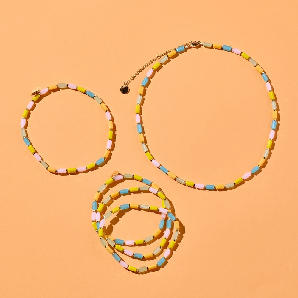 Neon Lights Stretch Anklet