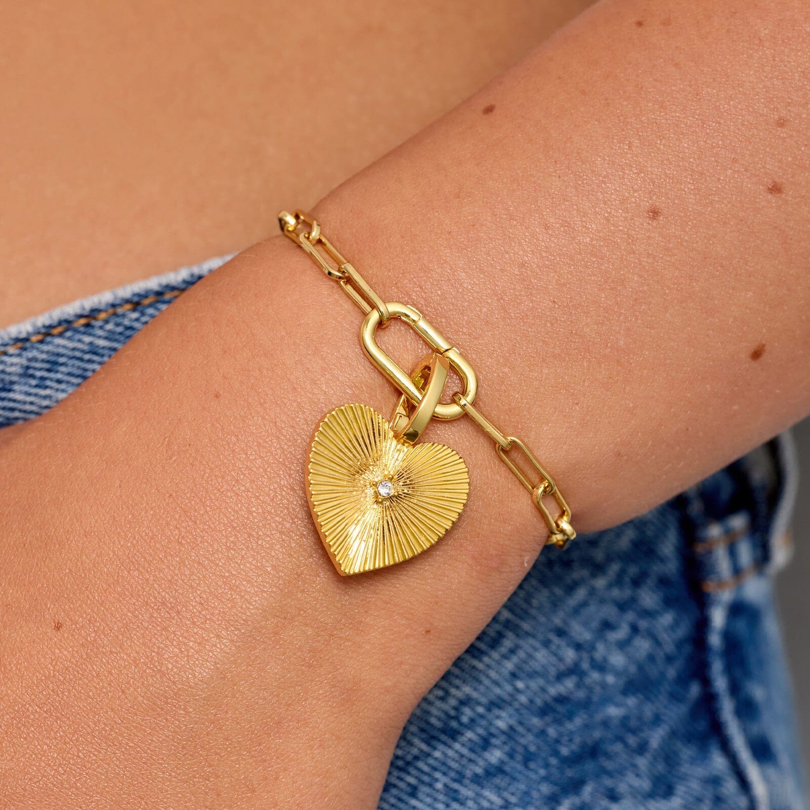 Harper Statement Heart Charm