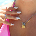 Scallop Enamel Ring Band