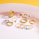 Pippa Pearl Stretch Ring 3 Pack