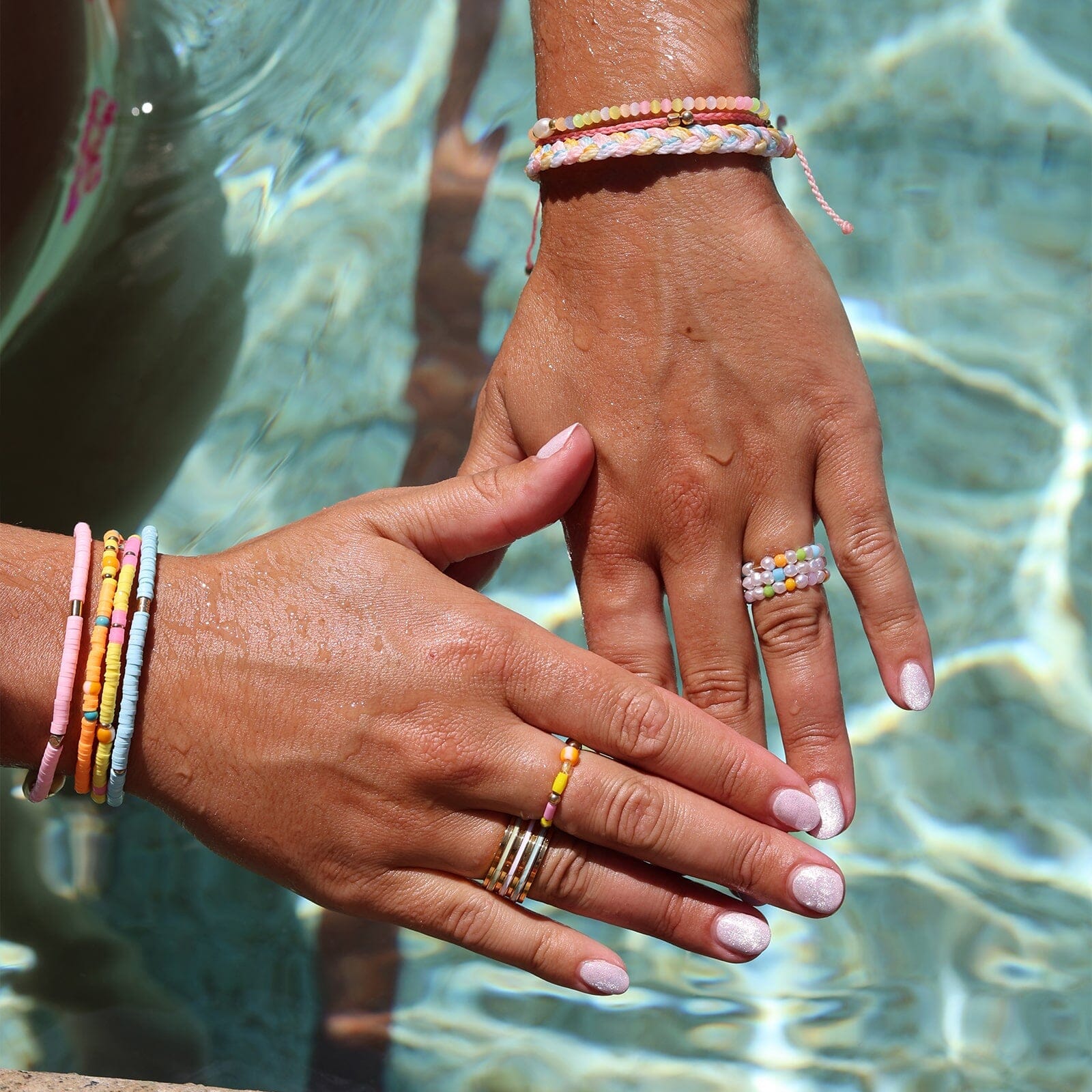 Pippa Pearl Stretch Ring 3 Pack