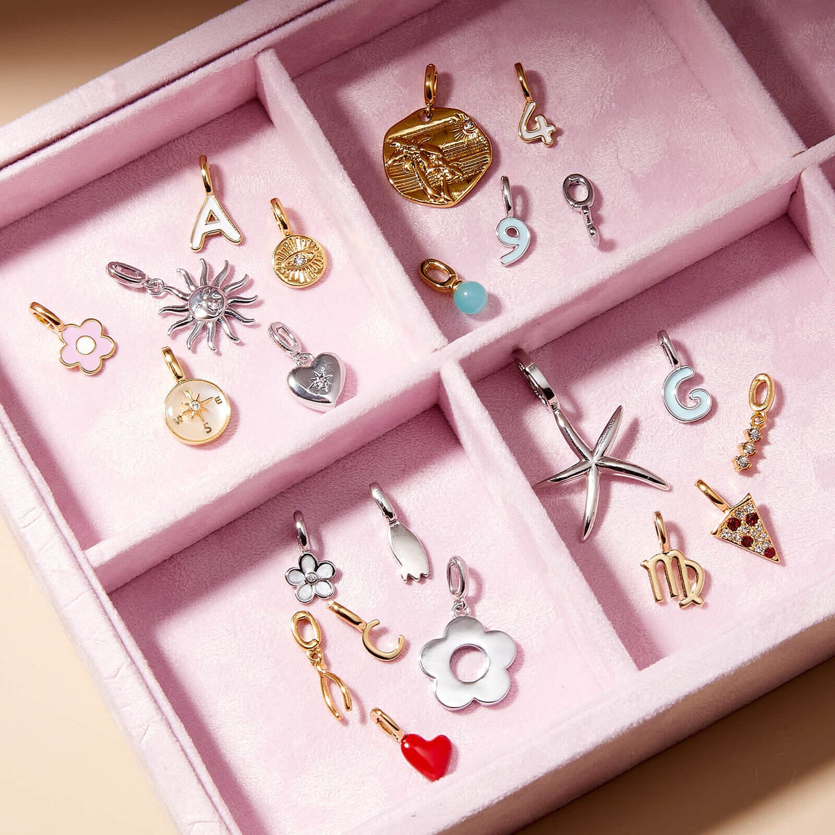 Harper Enamel Puffy Heart Charm