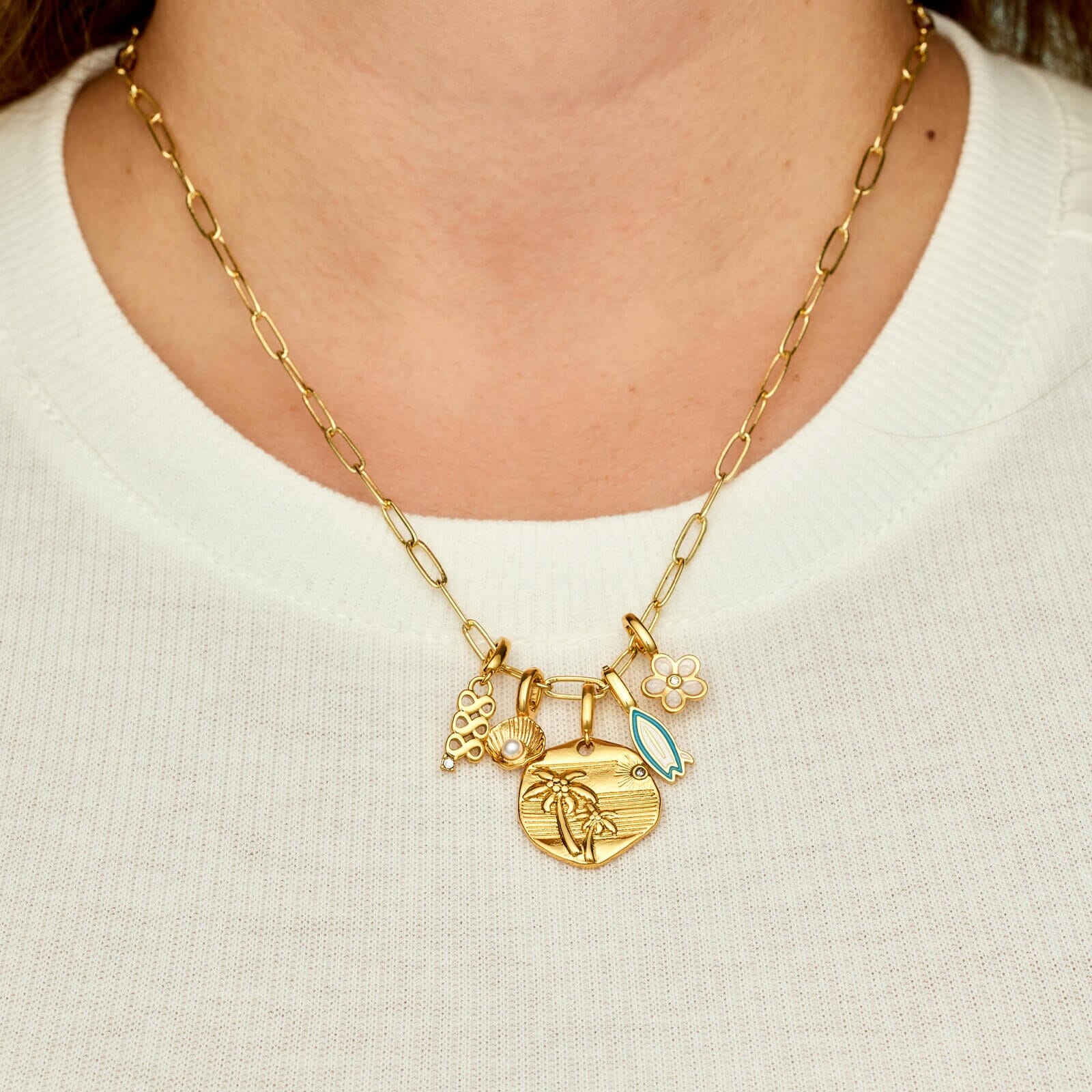 Harper Pearl Shell Charm