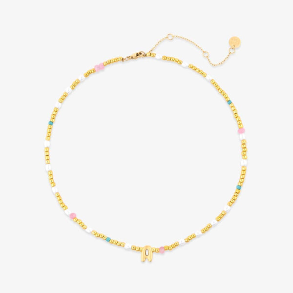 Initial Pearl & Seed Bead Choker