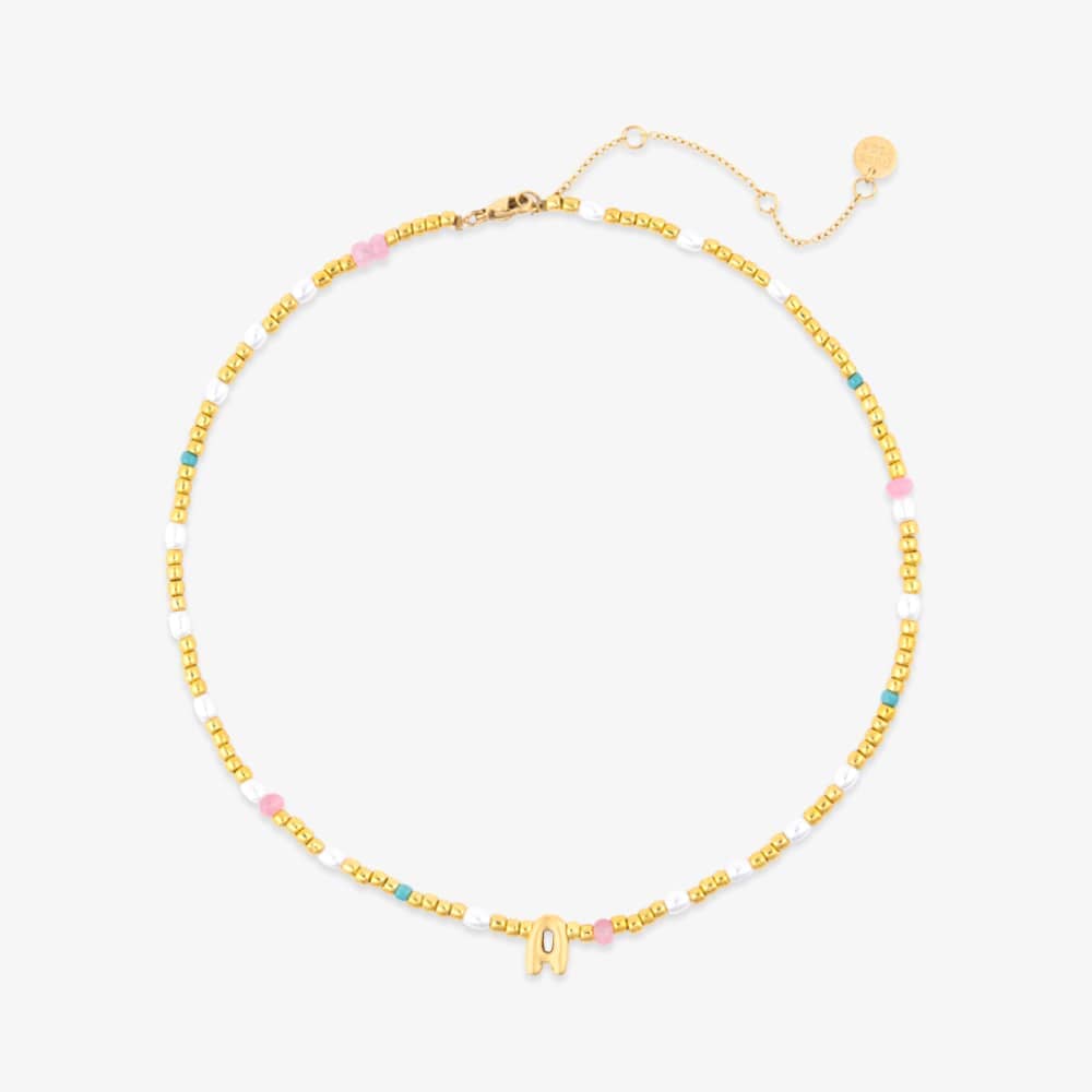 Initial Pearl & Seed Bead Choker