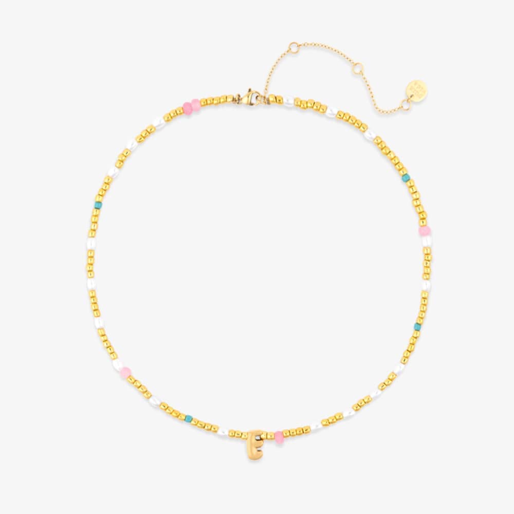 Initial Pearl & Seed Bead Choker