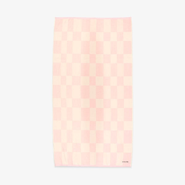 Pink & White Checkerboard Towel