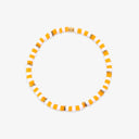 Orange & White Stretch Bracelet