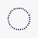 Purple & White Stretch Bracelet