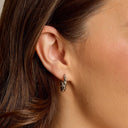 Twisted Dome Hoop Earrings